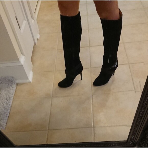 Coach Milly Suede Leather Vachetta Black Knee boot - Picture 6 of 8